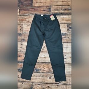 Levi’s Black High-Waisted Tapered Leg Mom Jeans Size 27x30 NWT